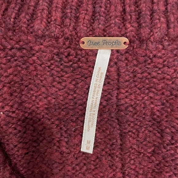 Free People Purple Knit Oversized Sweater - Picture 6 of 8